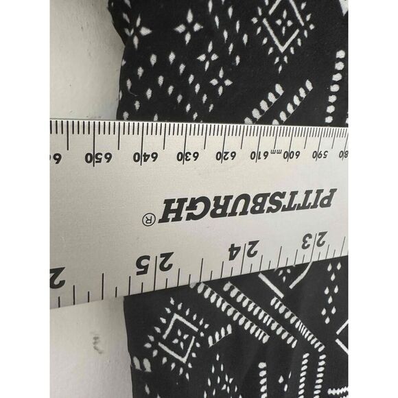 Indulge Shirtdress Womens Size 2X Black Geometric Long Sleeve Collar - Picture 4 of 7